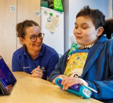 Leo in an occupational therapy session