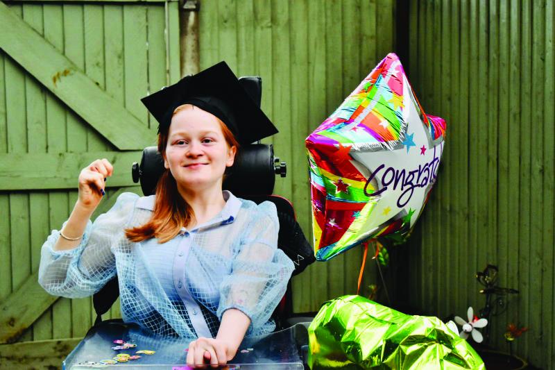 Hannah graduating university