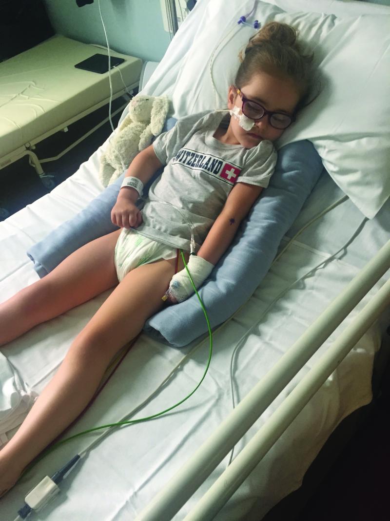 The day Mollie was admitted to hospital