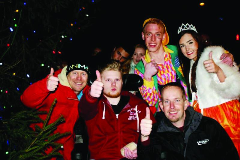 Ryan with family and friends at Christmas