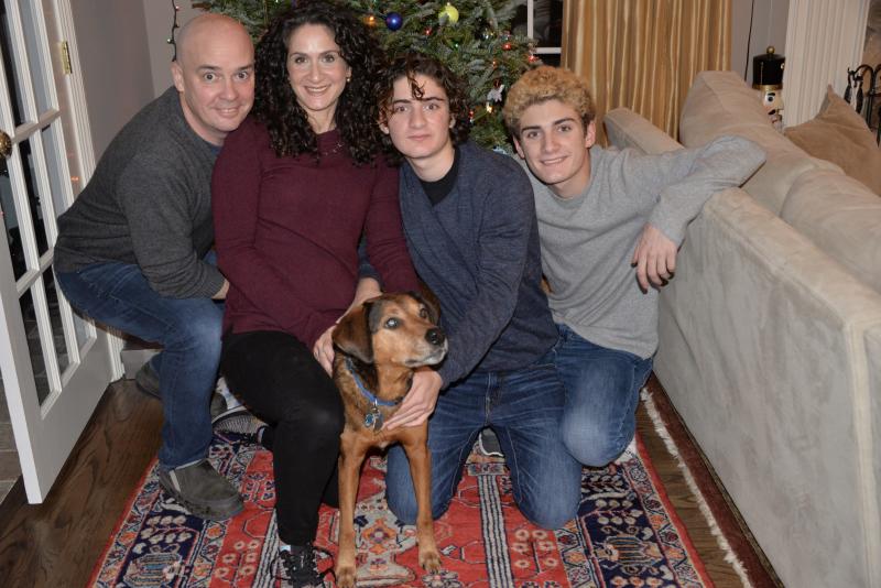 Tommy and his family at Christmas 2020